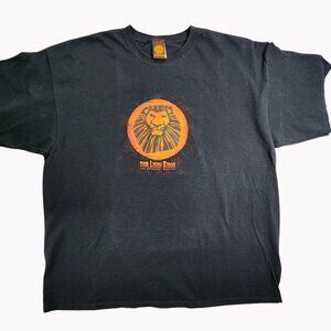 Disney The Lion King Broadway Musical Black T-Shirt 2XL 100% Cotton